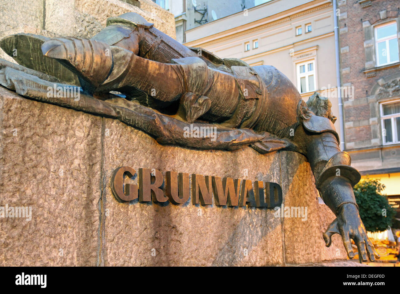 Grunwald-Denkmal in Krakau, Polen Stockfoto