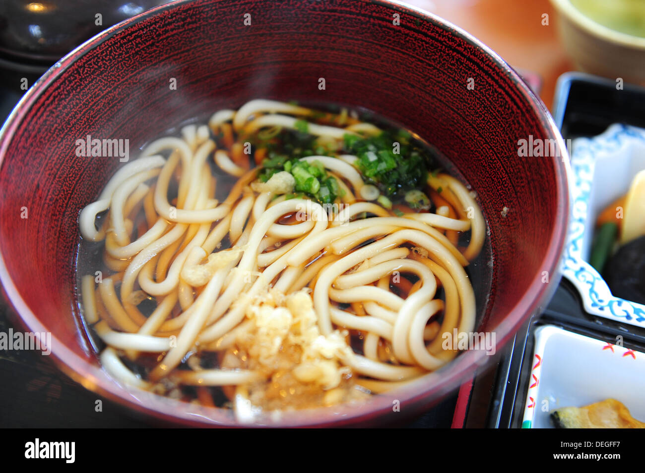 Udon-Nudeln Stockfoto