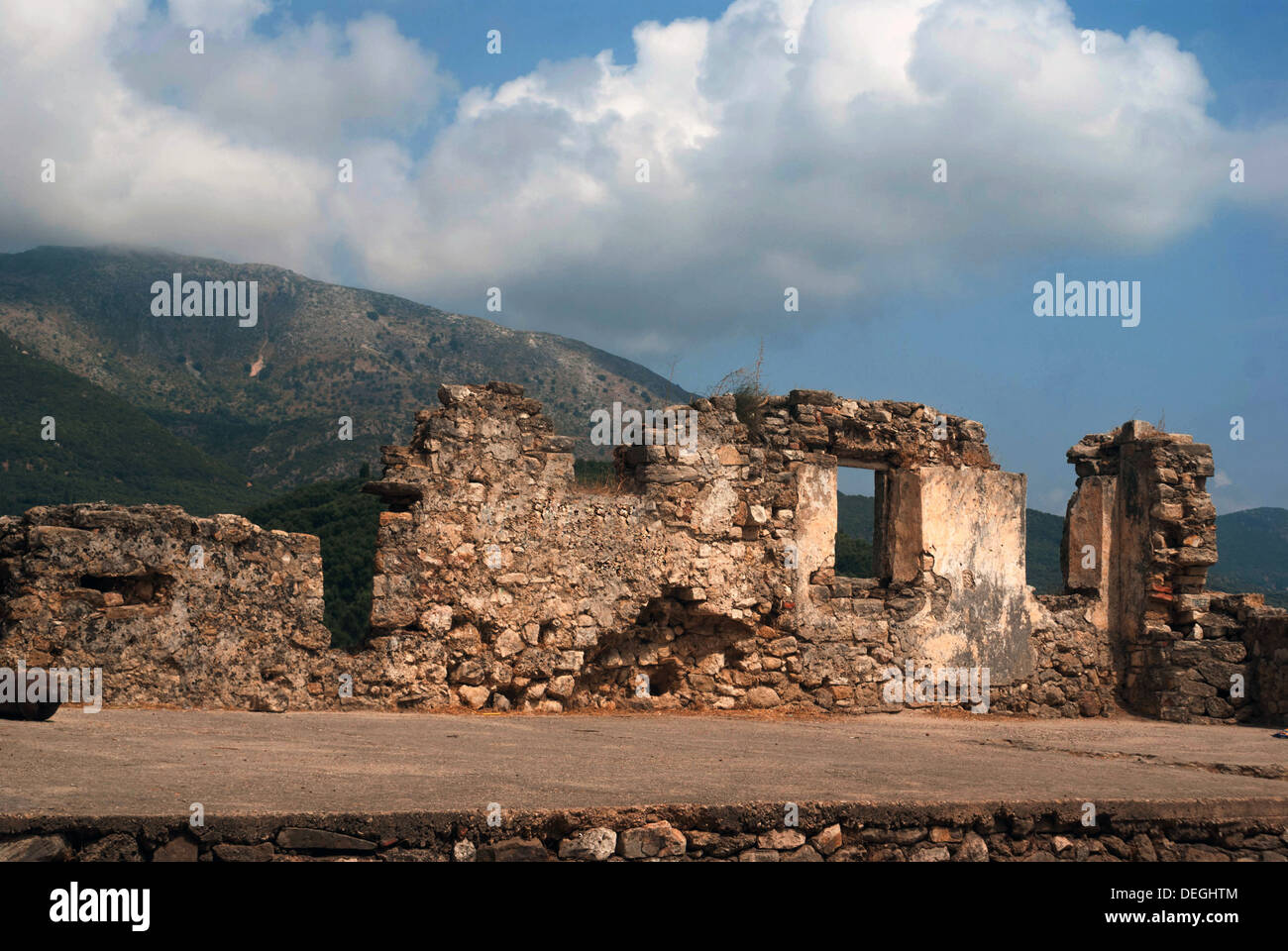 Eingang in das Ali Pasha Festung in der Nähe von Parga, Griechenland Stockfoto