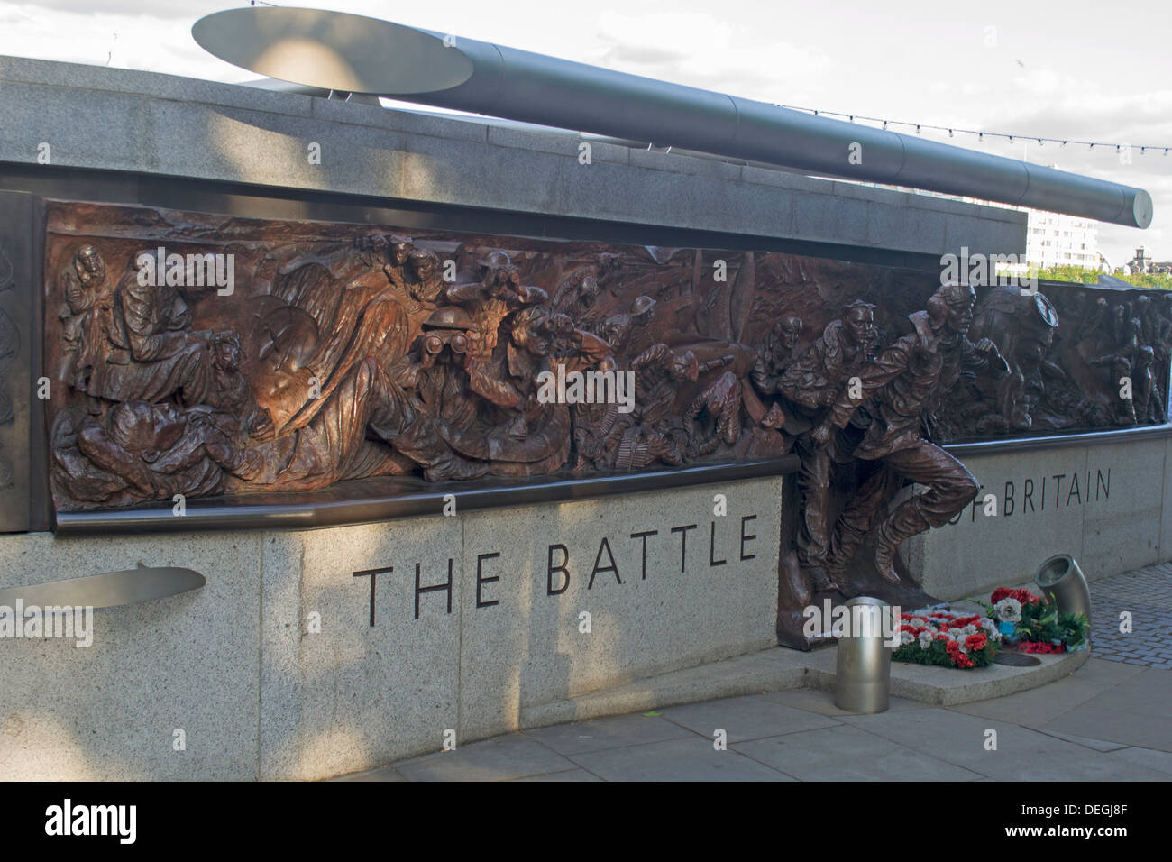 Schlacht des Großbritannien Denkmal auf der Victoria Embankment, London, England, UK Stockfoto