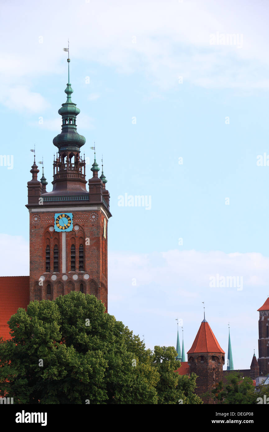 St. Katharinen Kirche (Kosciol SW. Katarzyny), die älteste Kirche in Danzig, Polen Stockfoto