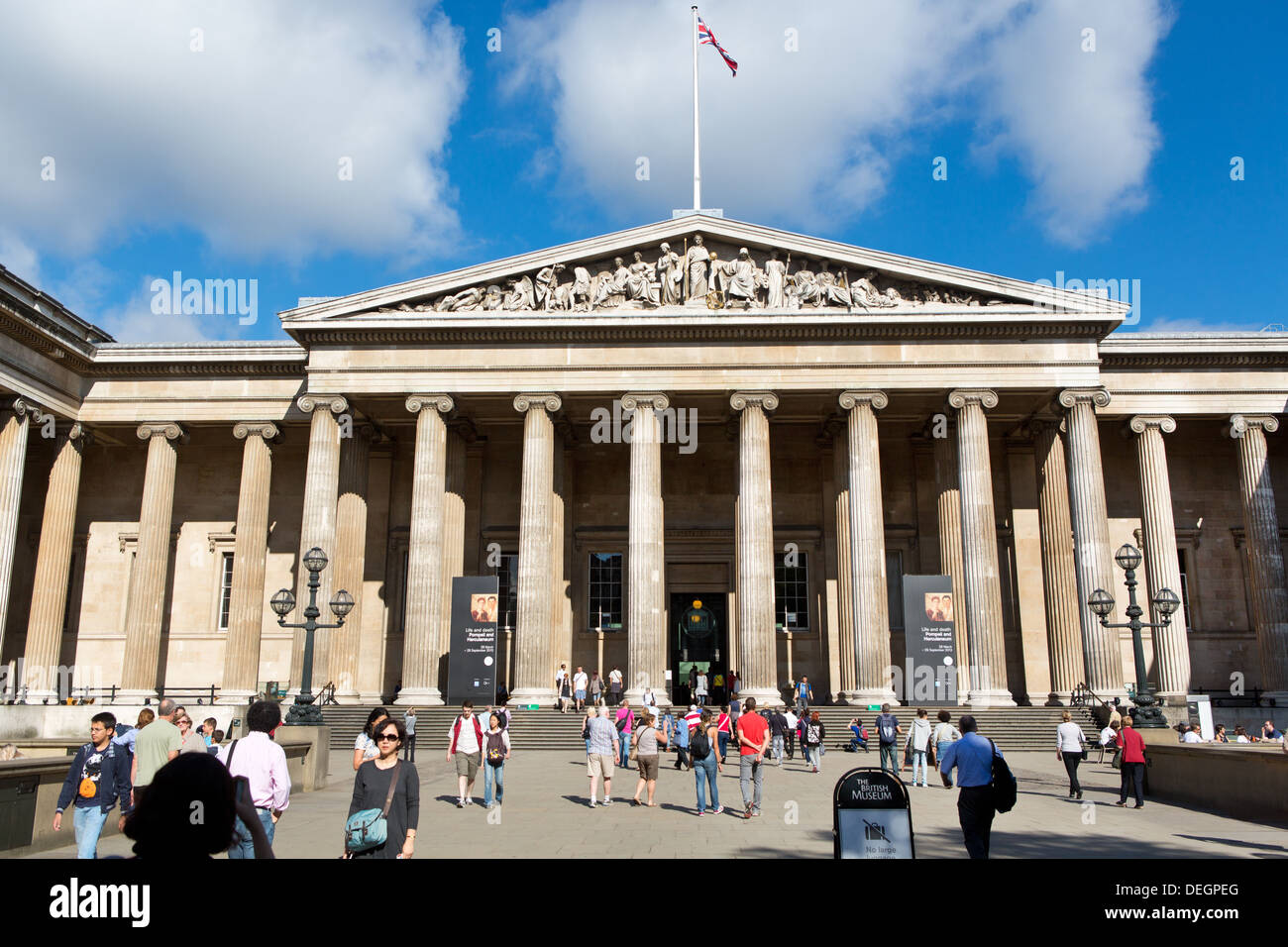 Das British Museum in London Stockfoto
