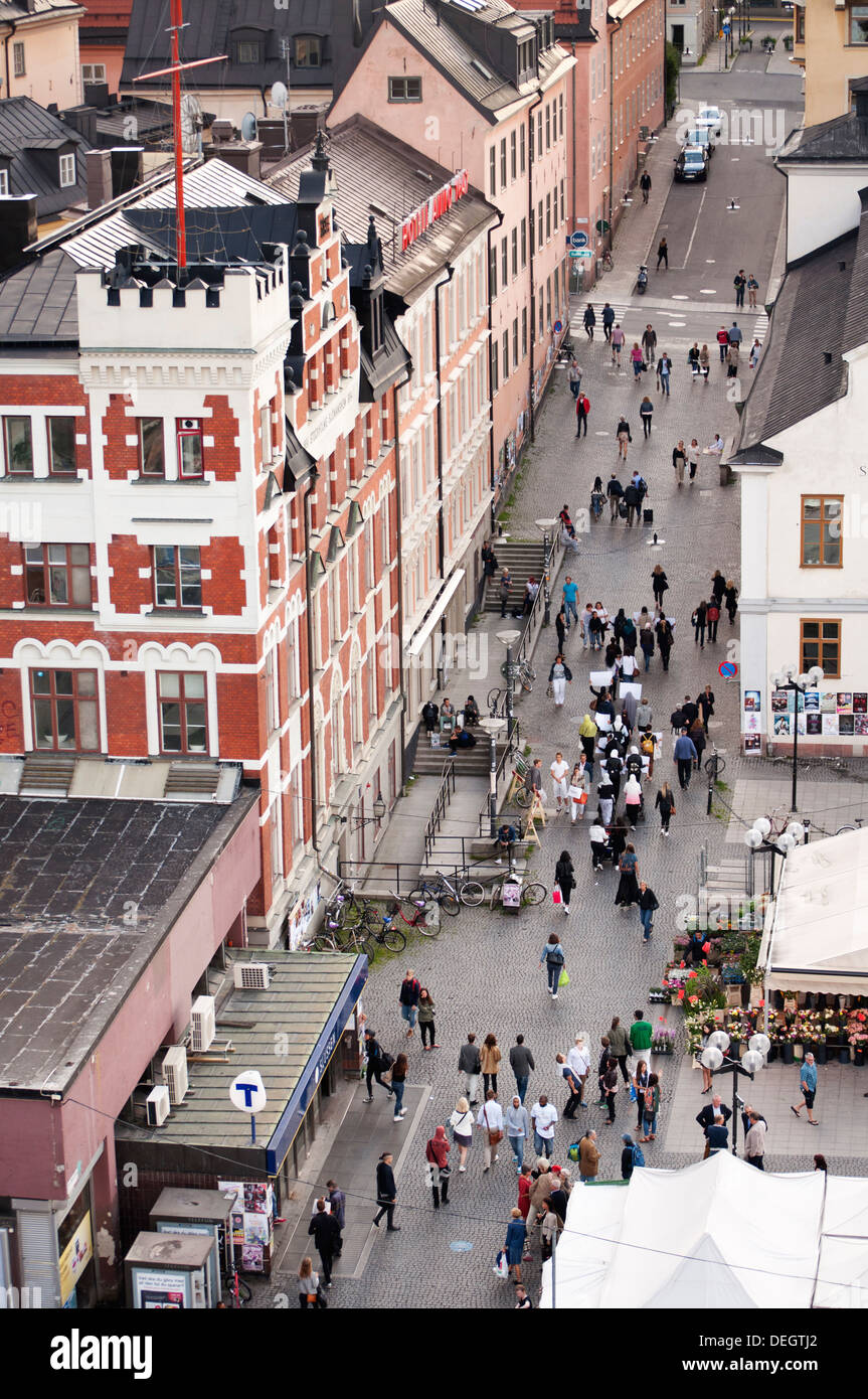 Stockholmer Straße Stockfoto