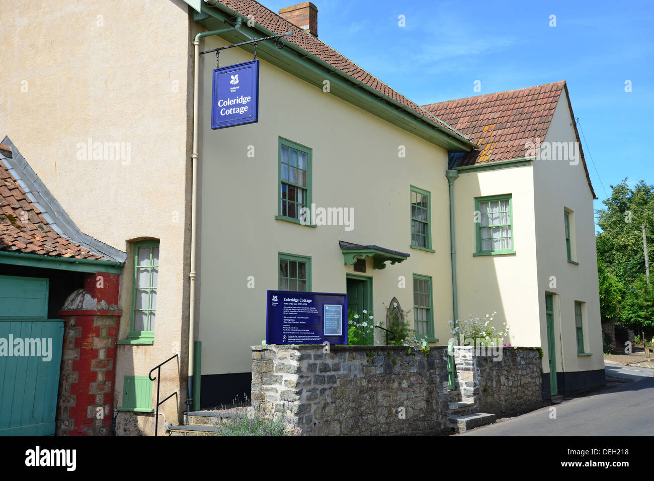 Coleridge Museum, Lime Street, Nether Stowey, Somerset, England, Vereinigtes Königreich Stockfoto