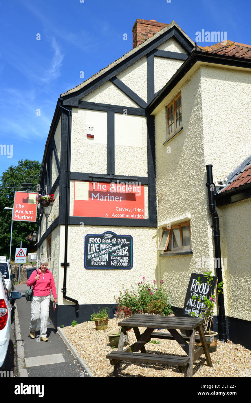 Ancient Mariner Pub, Lime Street, Nether Stowey, Somerset, England, Vereinigtes Königreich Stockfoto