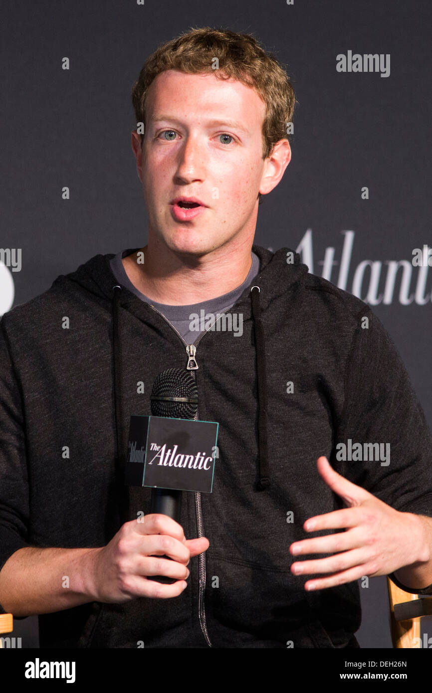 Mark Zuckerberg, Mitbegründer, Vorsitzender und CEO von Facebook. Stockfoto