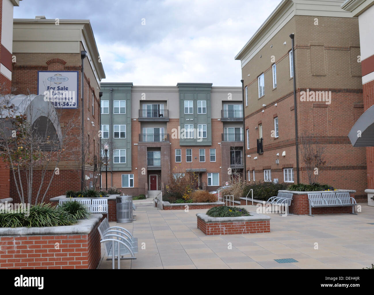 Stadt-Wohnungen zum Verkauf in Beltsville, Maryland Stockfoto