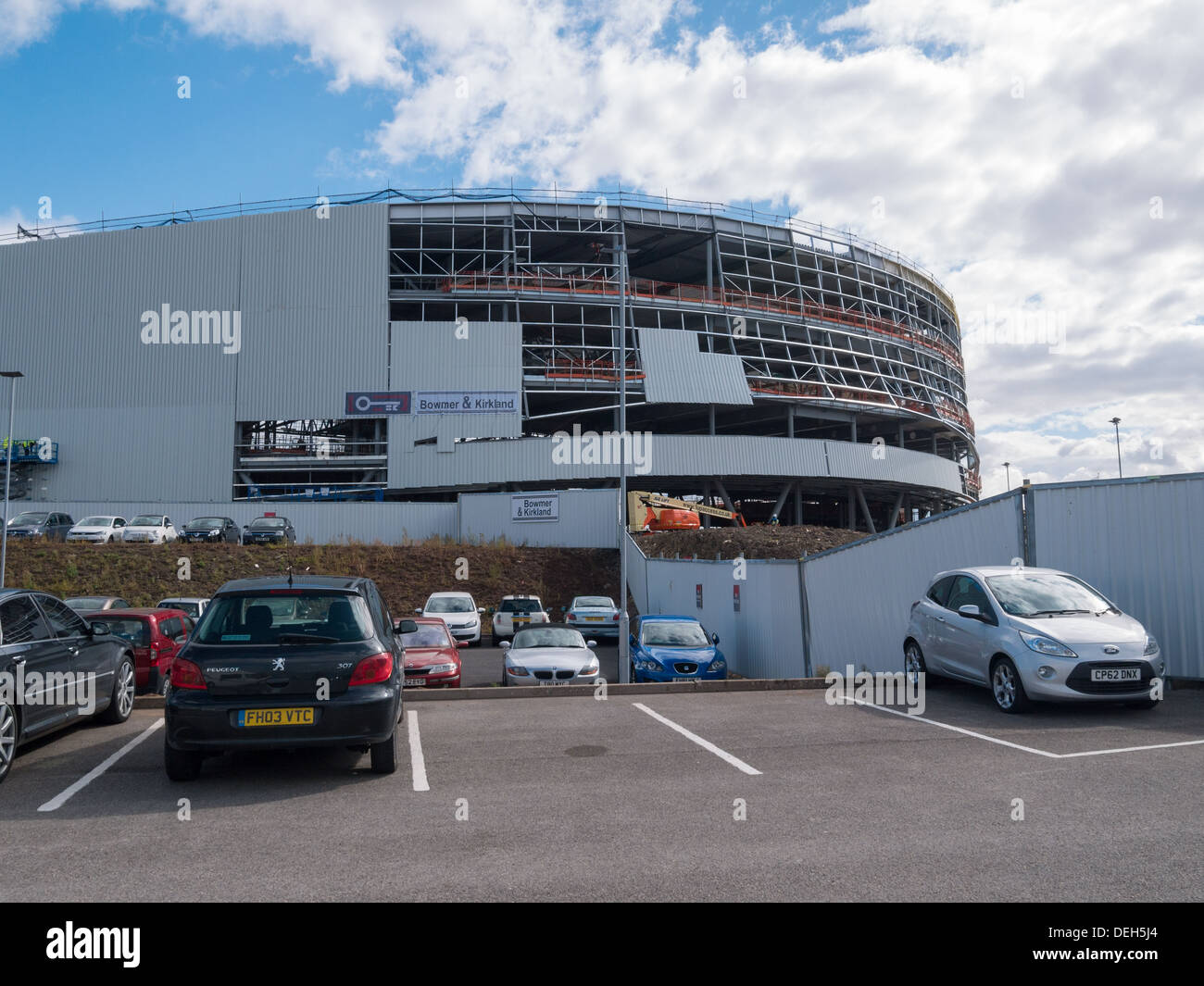 Bau des neuen Velodrom und Multi Sportstätte in Derby, Derbyshire, England, UK Stockfoto