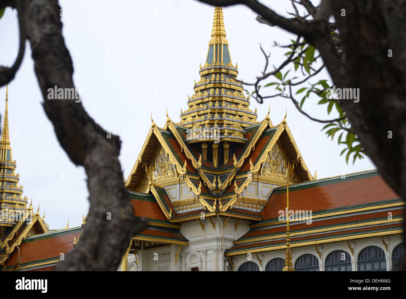 Architektur des Grand Palace in Bangkok Thailand Stockfoto