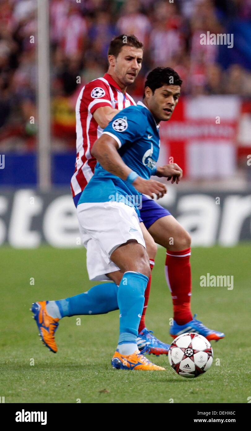 Madrid, Spanien. 18. September 2013. Fußball Club Zenit Hulk Spiel der Champions League 2013/2014. September 18,2013. Foto © Nph / Victor Blanco) Credit: Dpa picture-Alliance/Alamy Live News Stockfoto