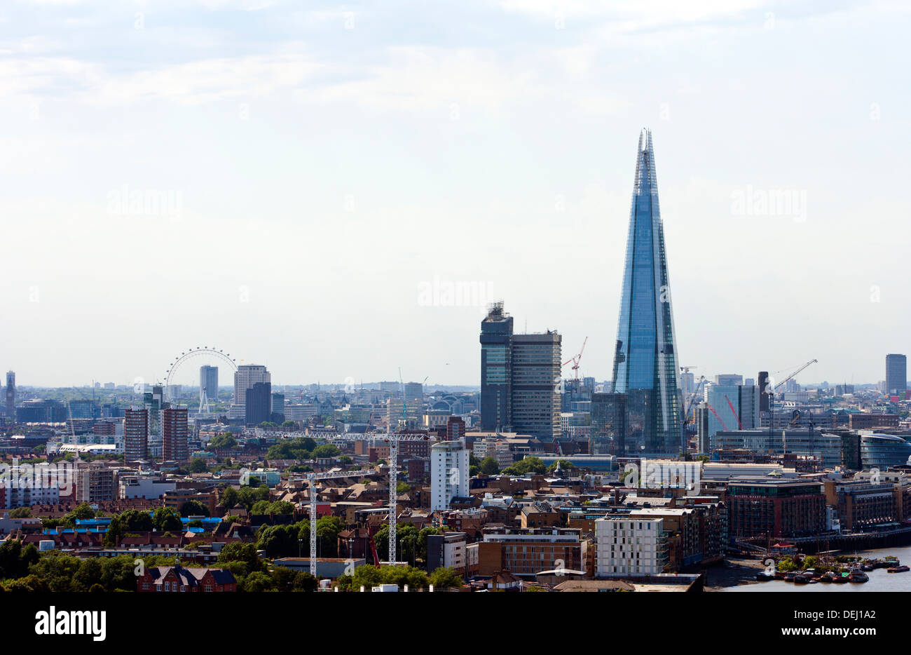 Erhöhten Blick The Shard London Eye, London Stockfoto