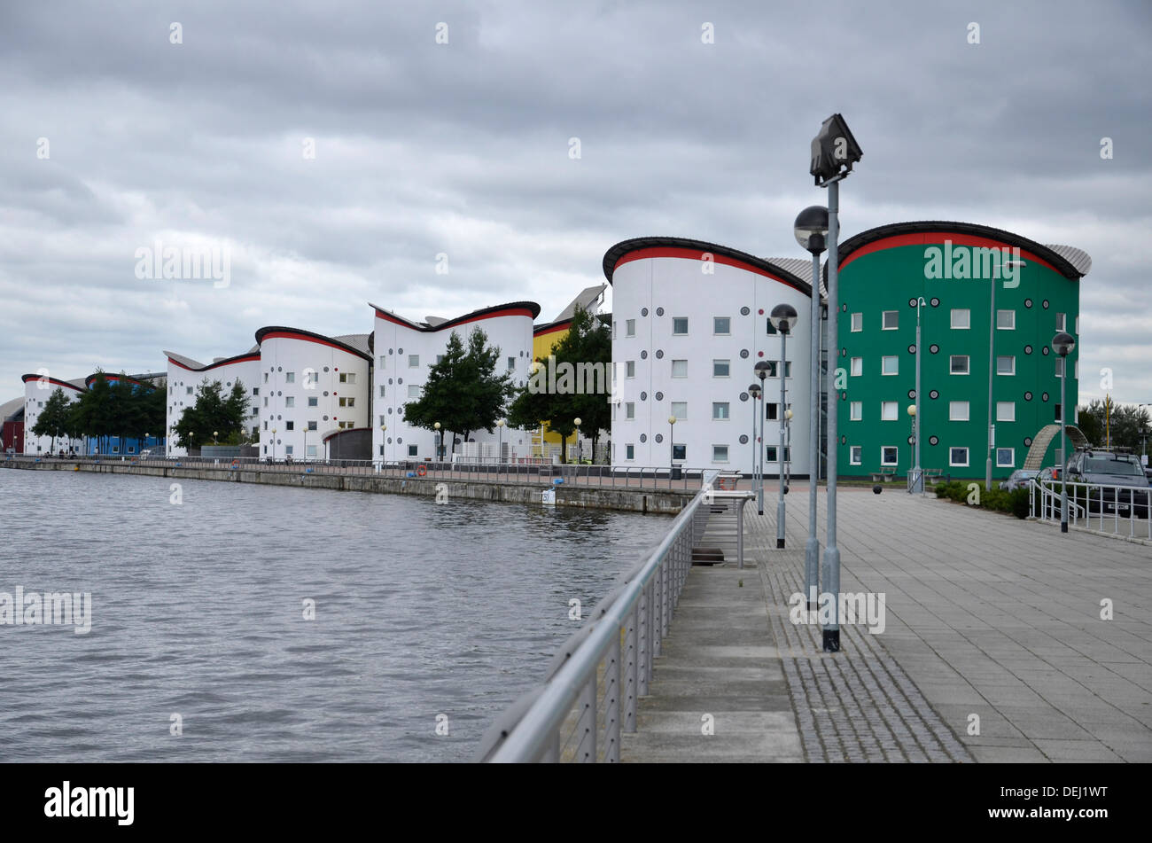 Die East London University Campus in den Docklands, London Stockfoto