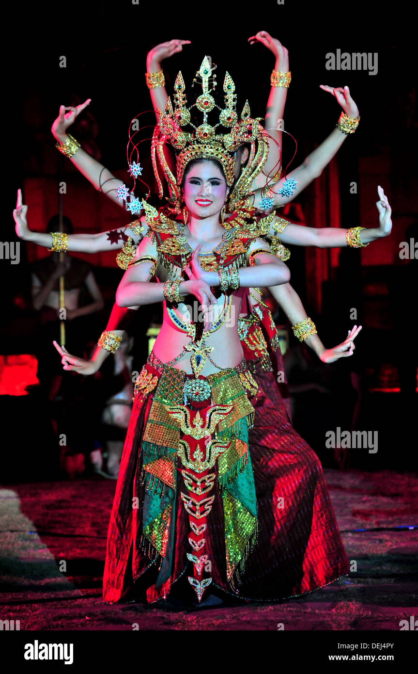 Traditionelle Tänze von Thailand Stockfoto