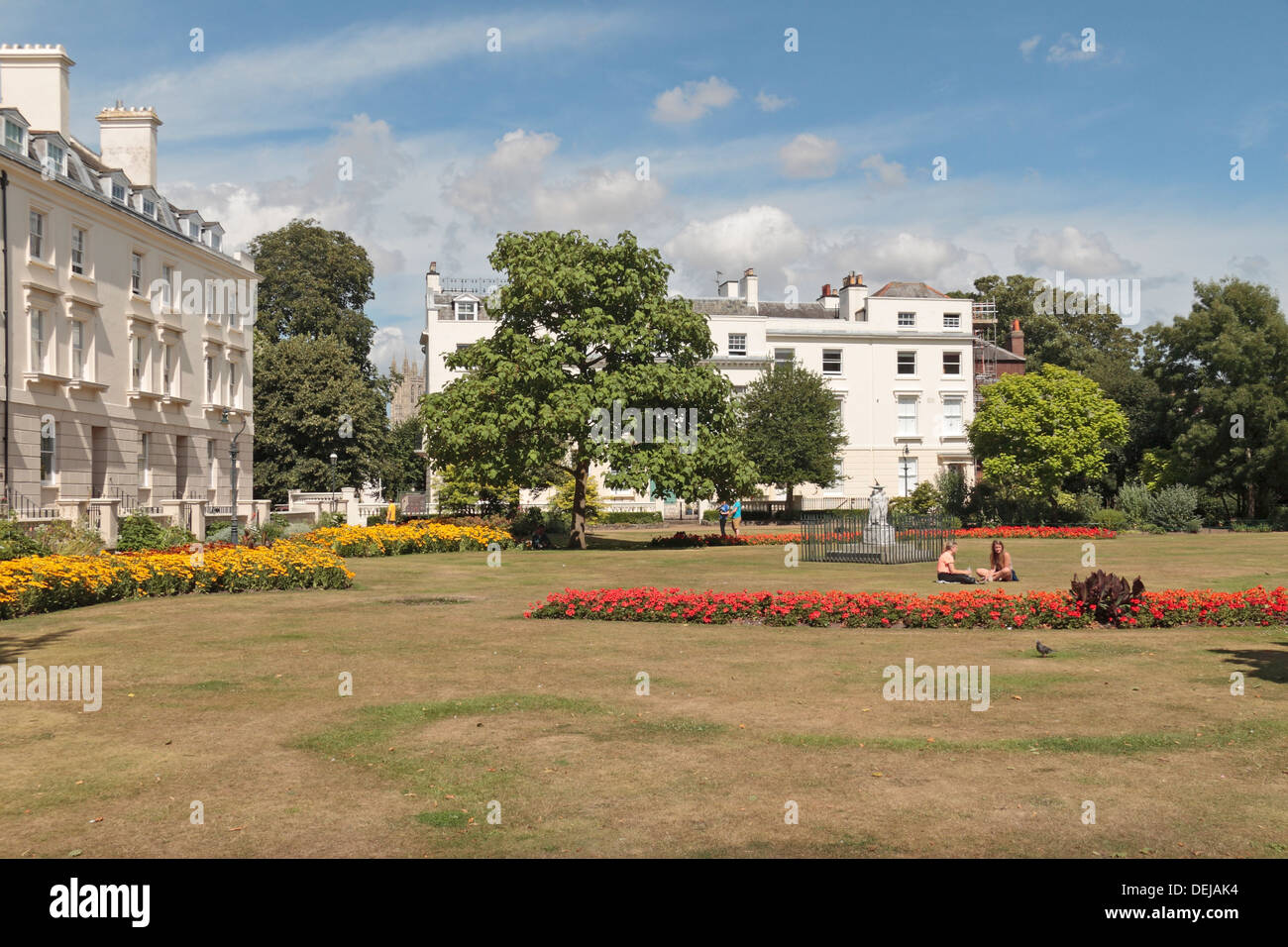 Teil der Däne John Gardens befindet sich nur innerhalb der römischen Stadtmauern in Canterbury, Kent, UK. Stockfoto