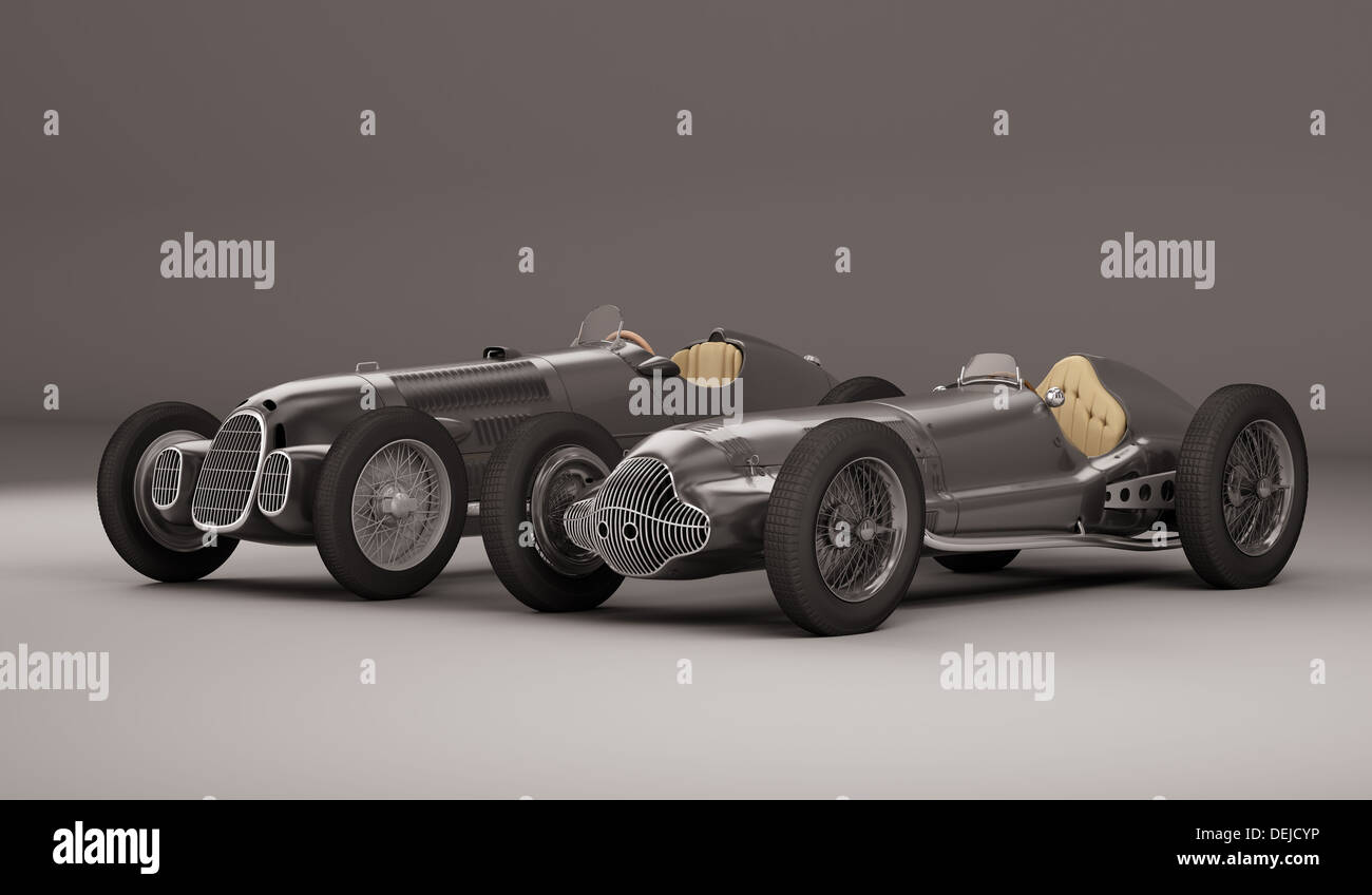 Super alte Rennwagen Stockfoto