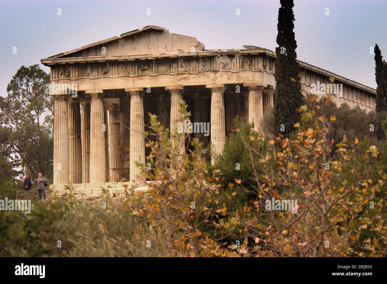 Tempel des Hephaistos in der antiken Agora. Athen. Griechenland Stockfoto