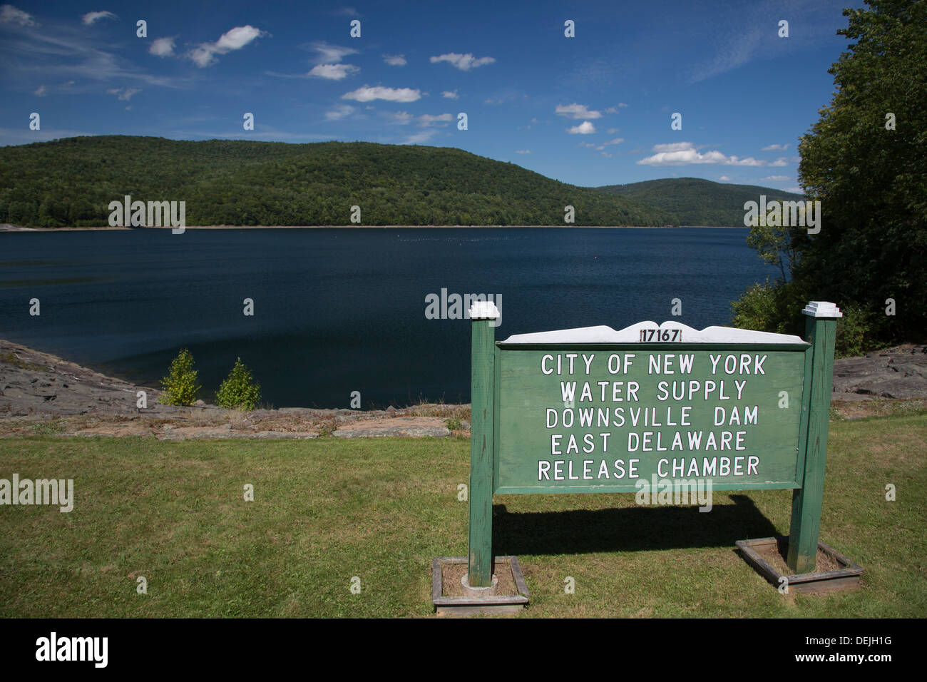 New York City-Wasser-Reservoir in Catskill Mountains Stockfoto