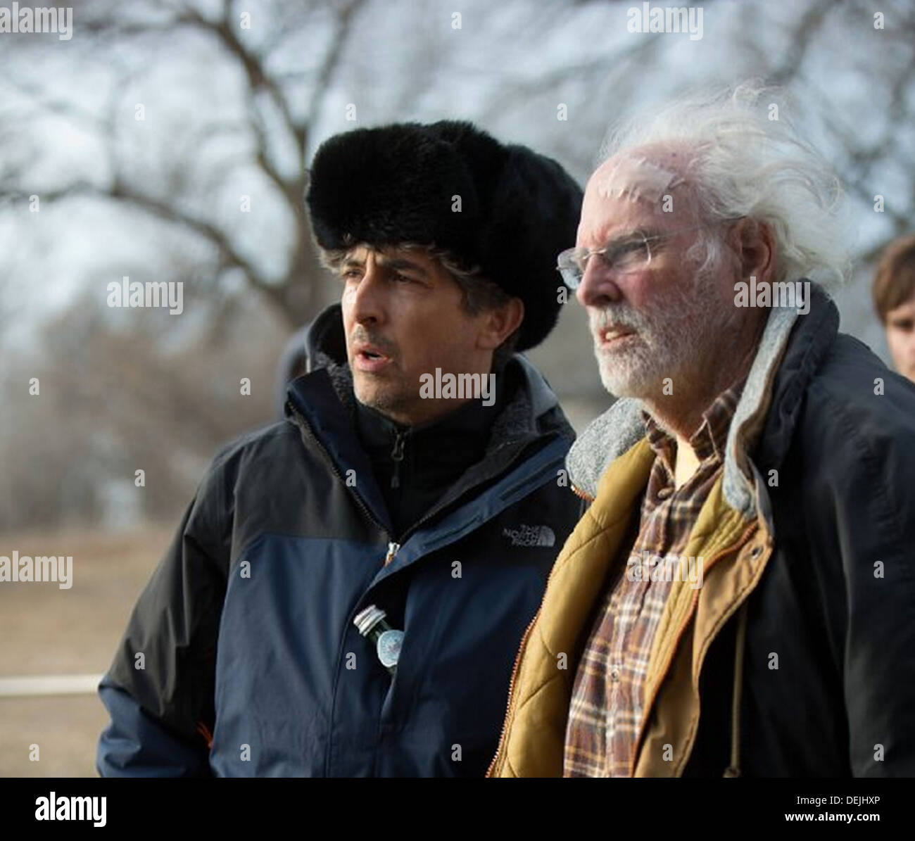 NEBRASKA 2013 Paramount Pictures-Film mit Bruce Dern auf der rechten Seite und Alexander Payne Stockfoto
