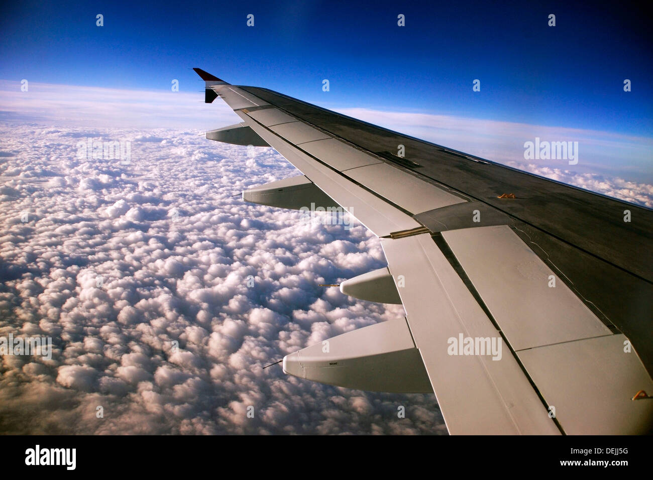 Flugzeug im Flug Stockfoto
