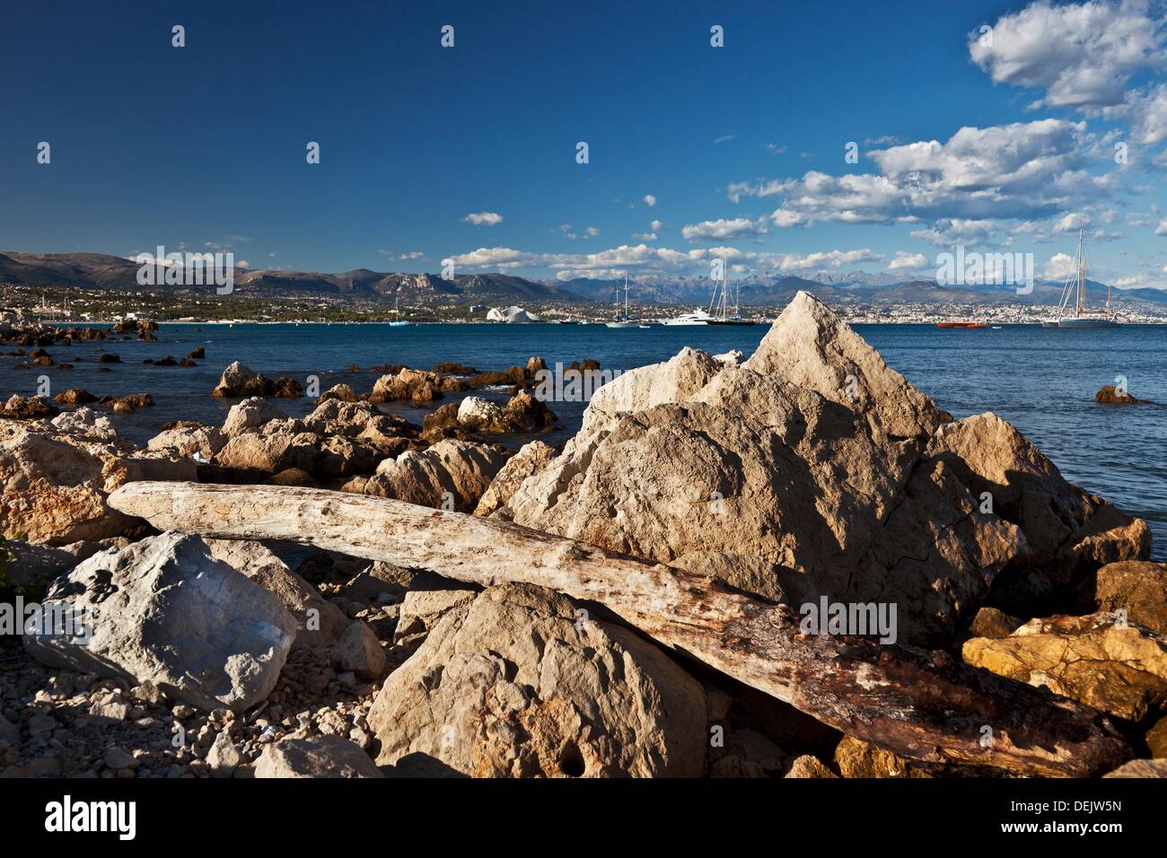 Allgemeine PanoramaAussicht mit Blick auf Marina Baie des Anges, Villeneuve Loubet von Antibes Allgemeine PanoramaAussicht mit Blick auf Marina Baie des Anges, Villeneuve Loubet von Antibes