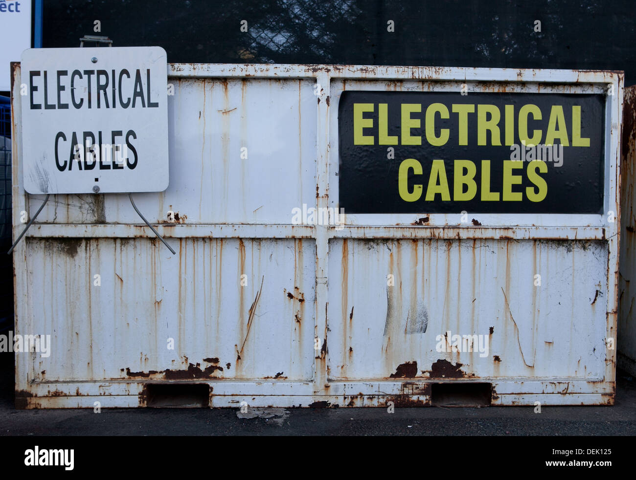 Elektrische Kabel-recycling Anlage Stockfoto