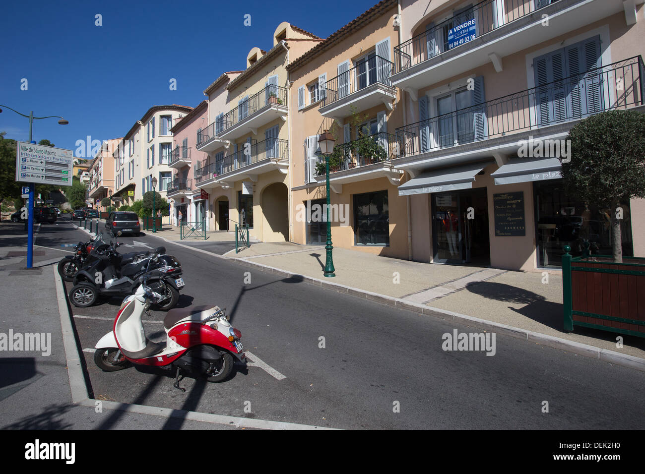 Boulevard Frédéric Mistral Saint Maxime Provence Alpes Cote d ' Azur Frankreich Europa Stockfoto