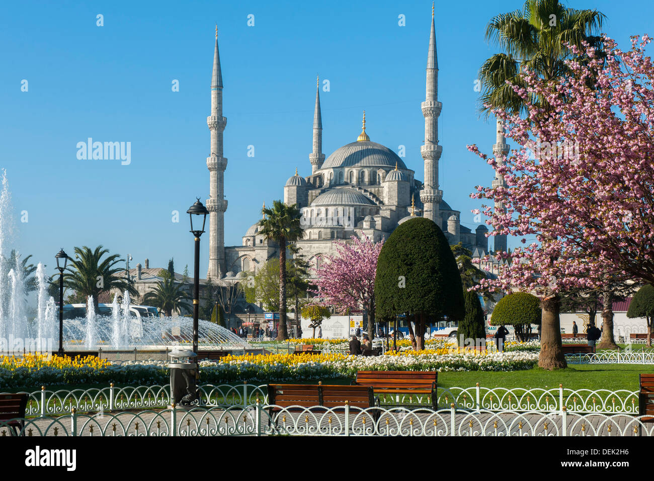 Istanbul, Sultanahmet, Sultan Ahmet Moschee (Blaue Moschee) Stockfoto