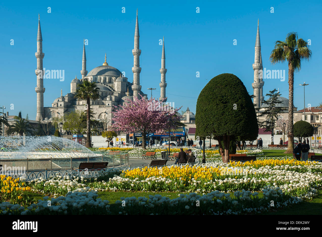Istanbul, Sultanahmet, Sultan Ahmet Moschee (Blaue Moschee) Stockfoto