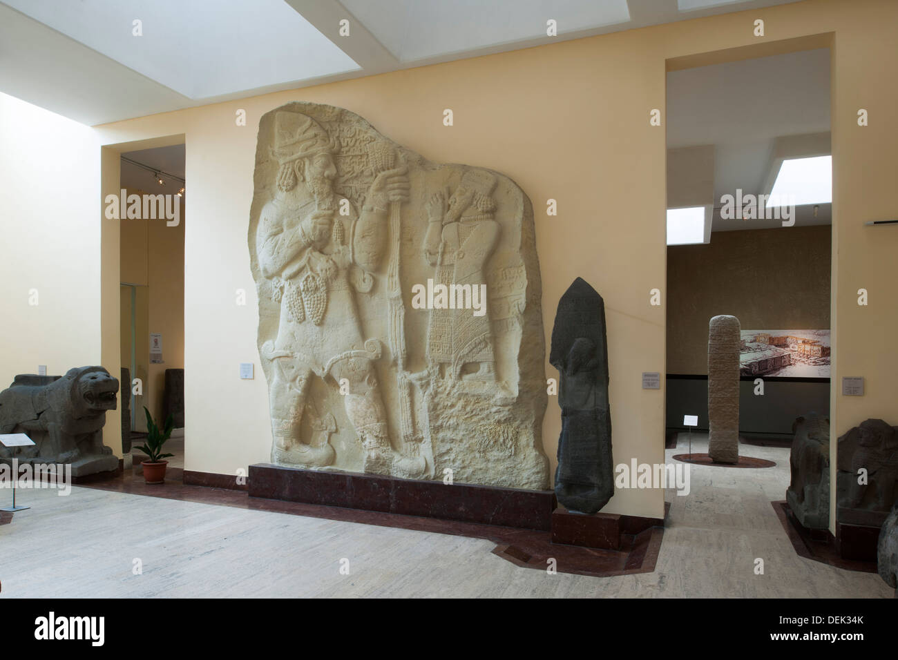 Istanbul, Sultanahmet, Museum Für Altorientalische Kunst, Steinrelief der Hethiter Stockfoto