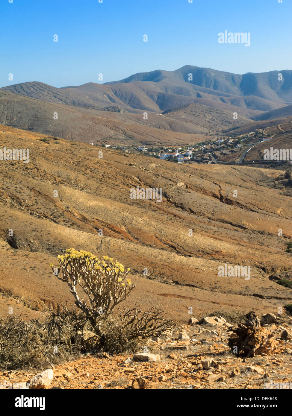 Parque Rural Fuerteventura Kanaren Spanien blicken nach Betancuria Stockfoto