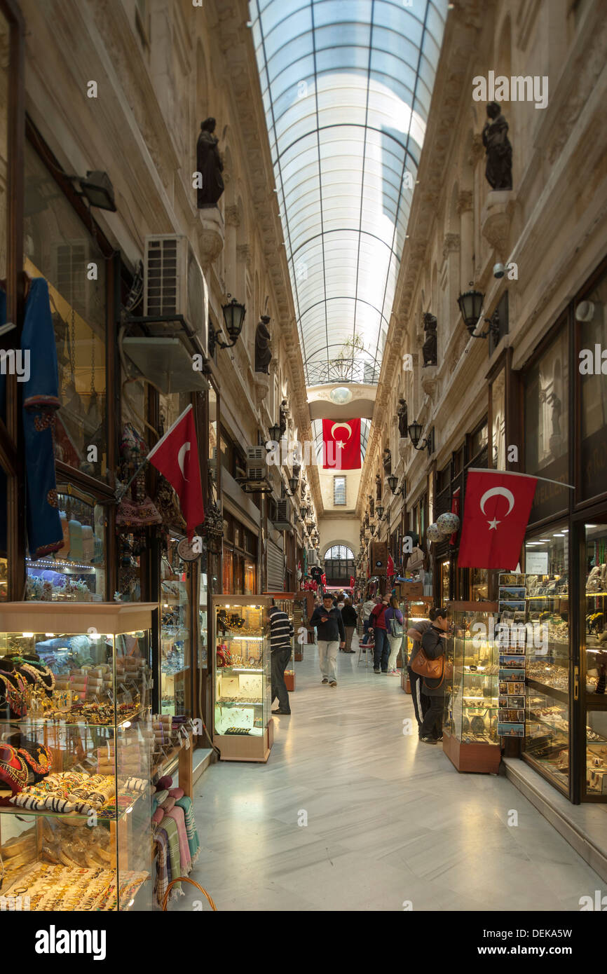 Istanbul, Beyoglu, Galata, Istiklal Caddesi, Avrupa Pasaji Stockfoto