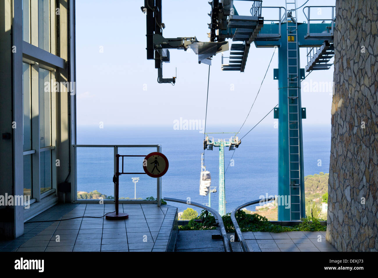 Seilbahn Taormina Sizilien Italien Stockfotografie Alamy