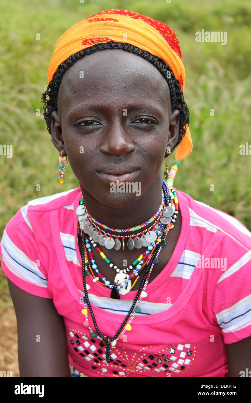 Junge Fulbe-Frau In Ghana Stockfoto