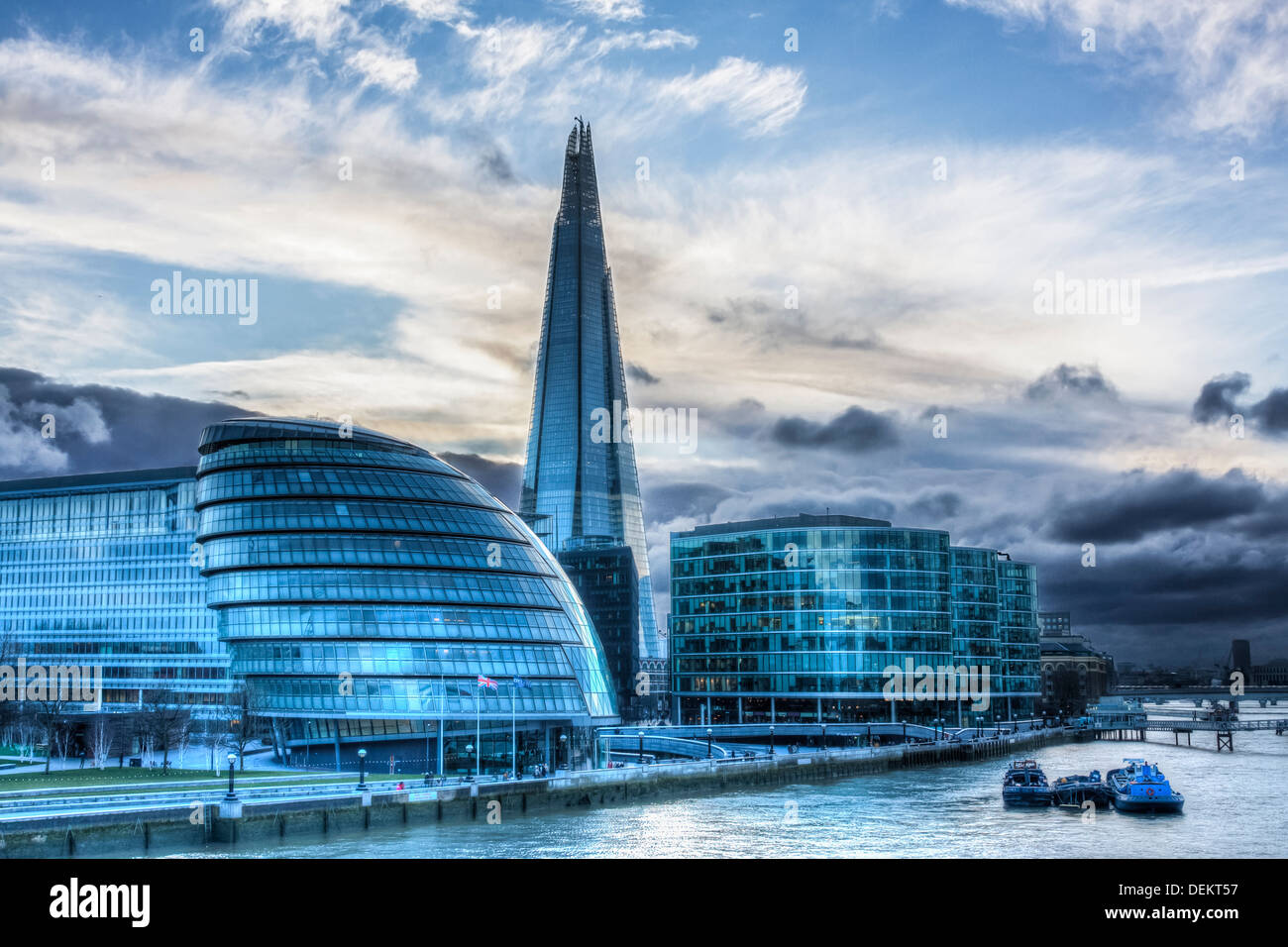 Rathaus am Thames River, London, London, Vereinigtes Königreich Stockfoto