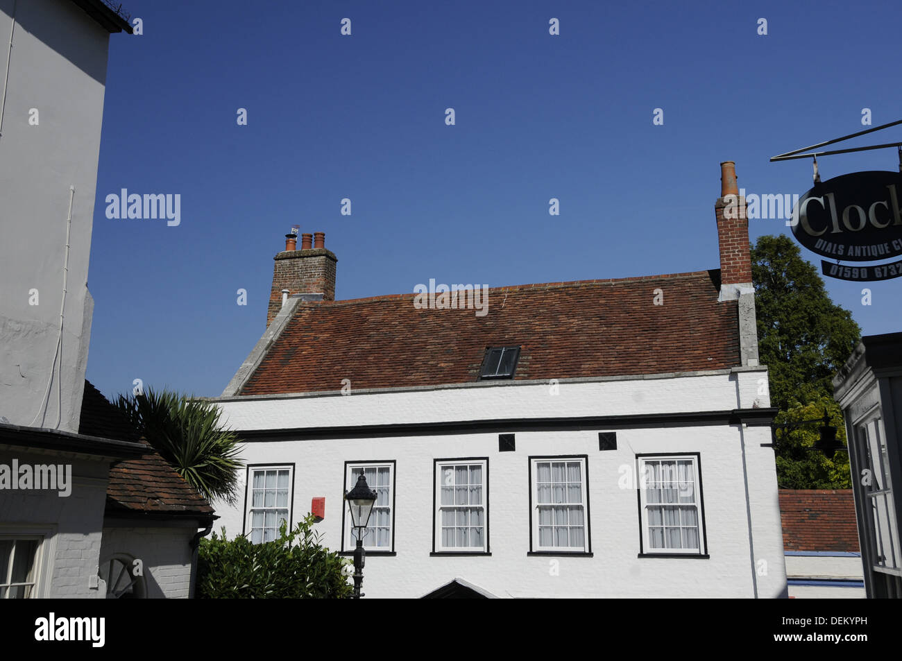 Haus am unteren Rand Kai Hill Lymington New Forest Hampshire England Stockfoto