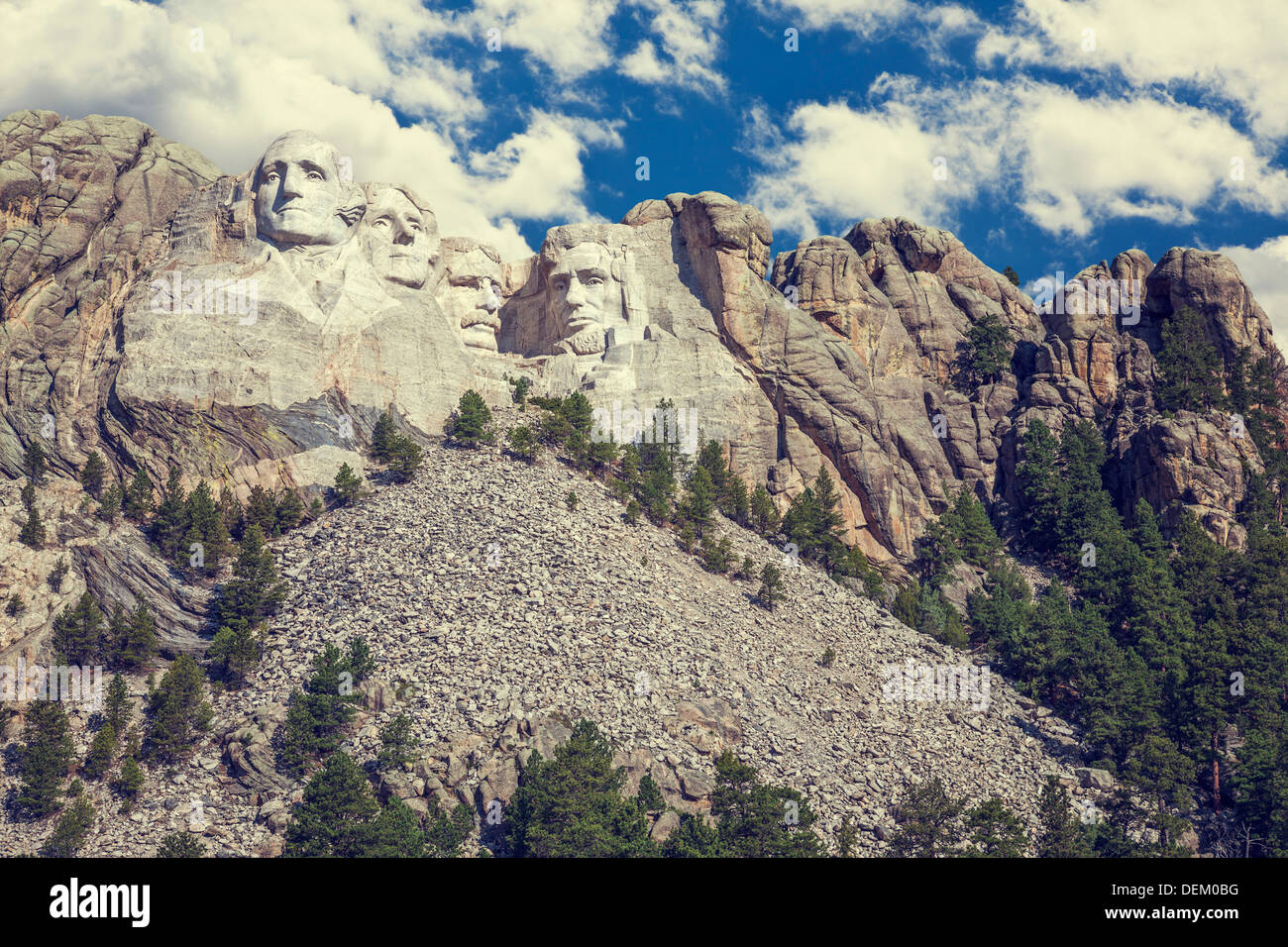 Mount Rushmore, Black Hills, South Dakota, Vereinigte Staaten Stockfoto