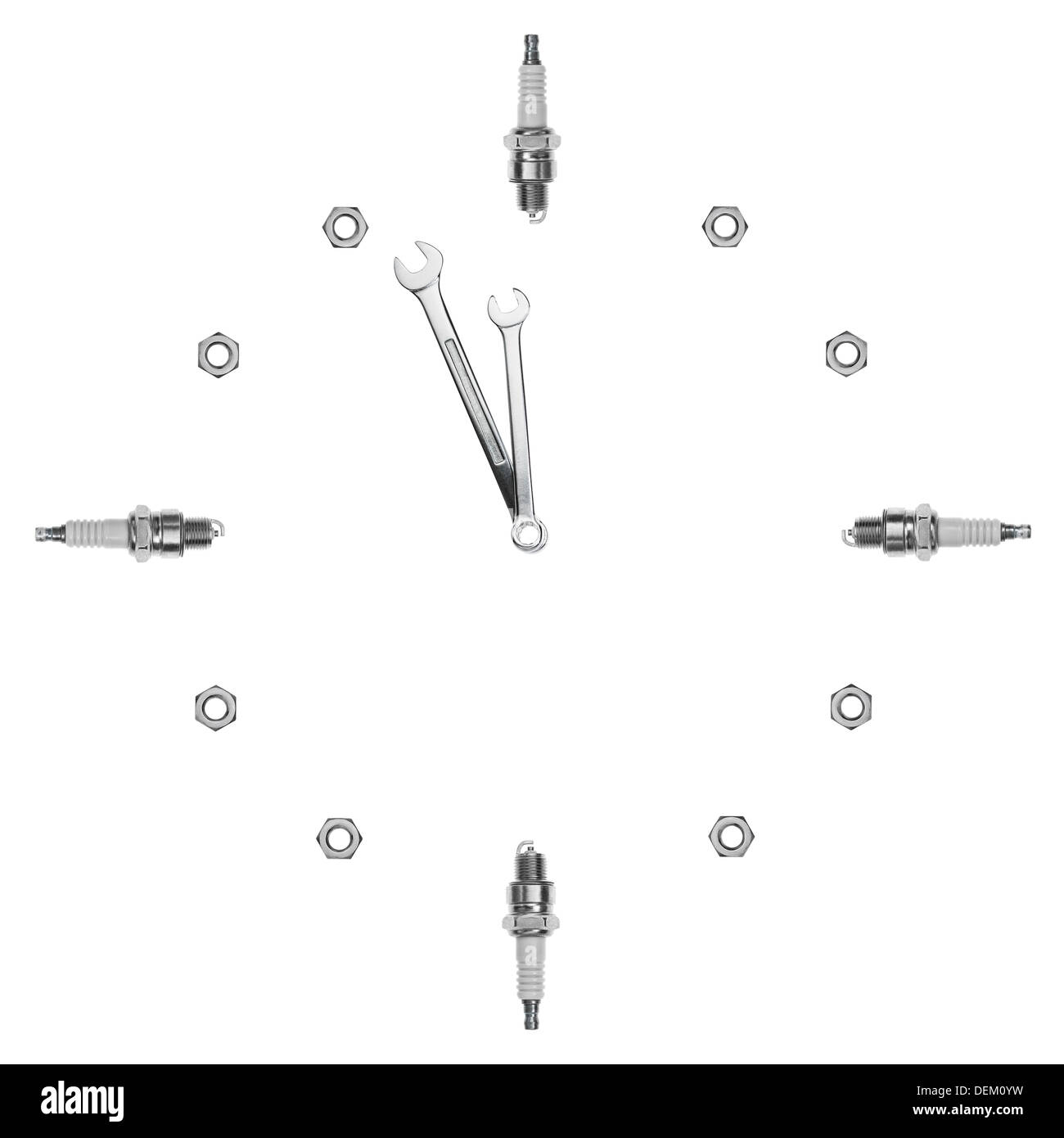 Zeit, um Ihre jährliche Kfz-Wartungs-Service buchen Stockfoto