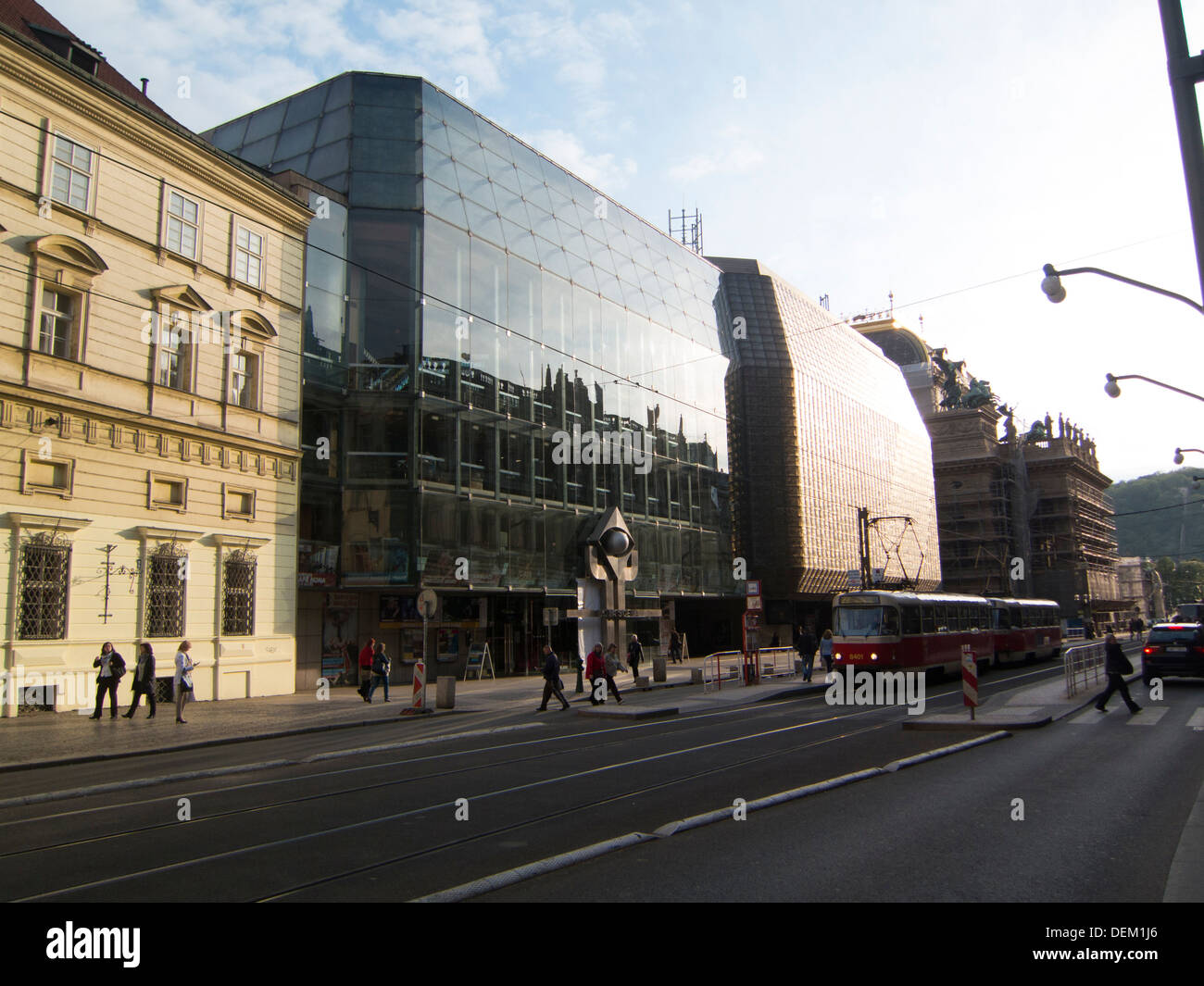 Die neue Bühne, Nationaltheater, Prag, Tschechische Republik Stockfoto