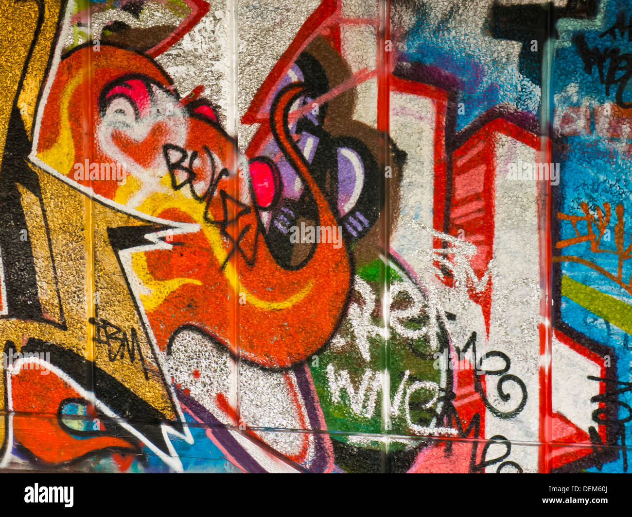 Graffiti-Kunstwerk Stockfoto