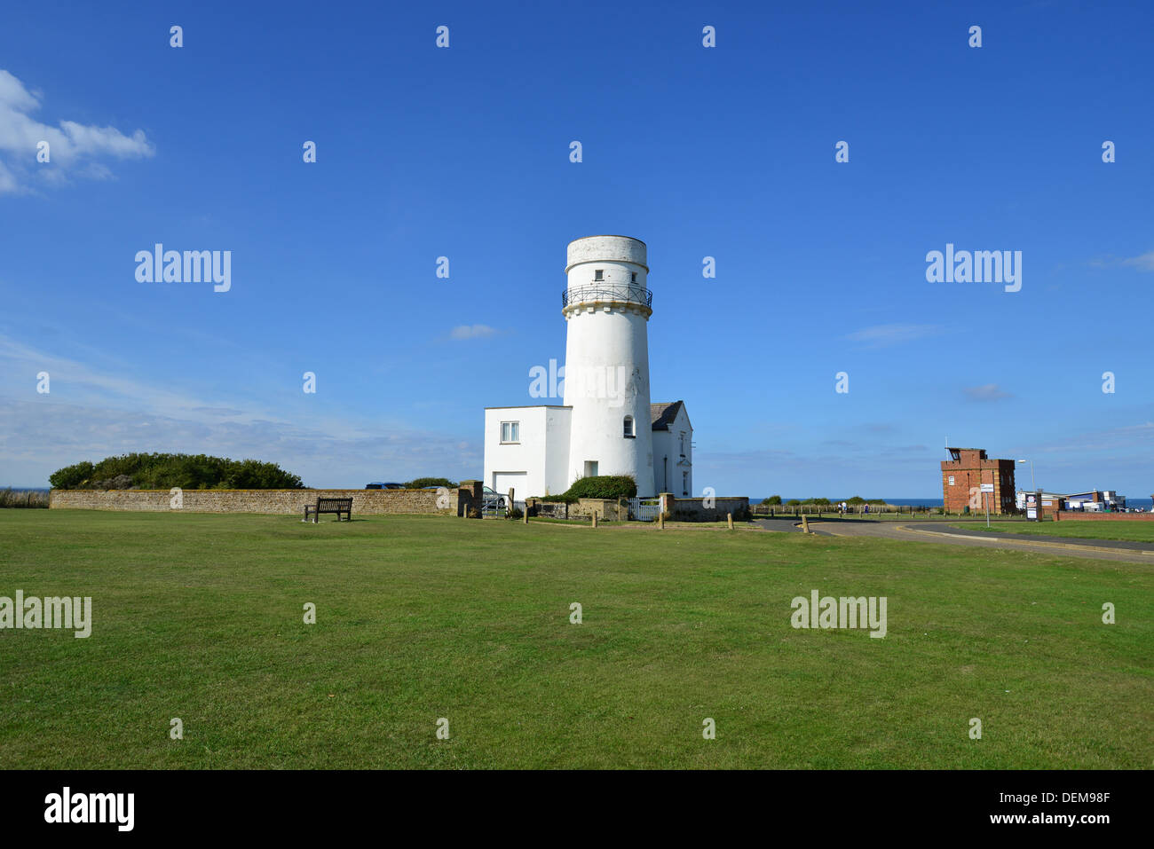 19. Jahrhundert alten Hunstanton Leuchtturm, Nordstrand, Hunstanton in Norfolk, England, Vereinigtes Königreich Stockfoto