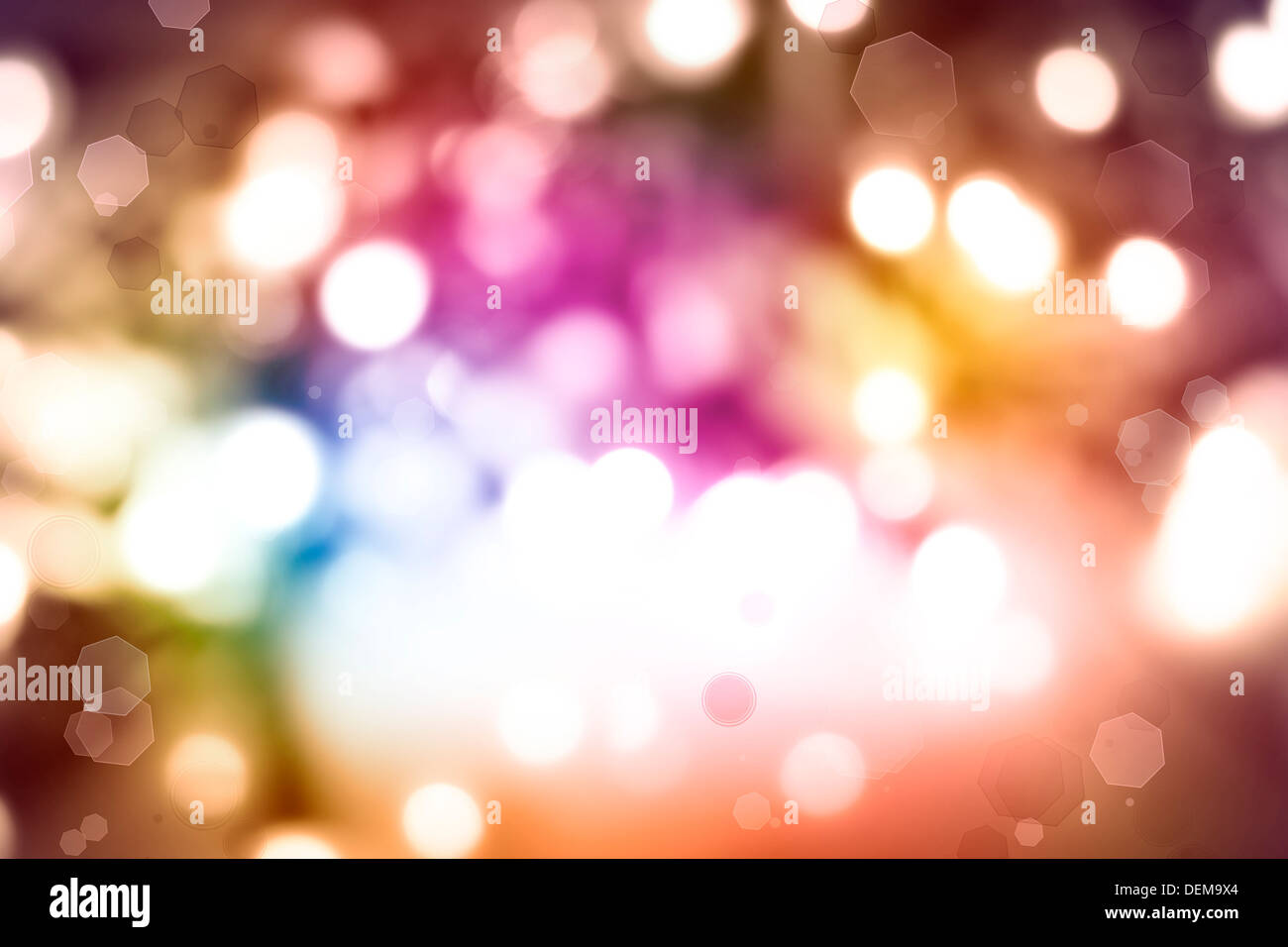 Kreise abstrakte bunte Lichter Hintergrund Stockfoto