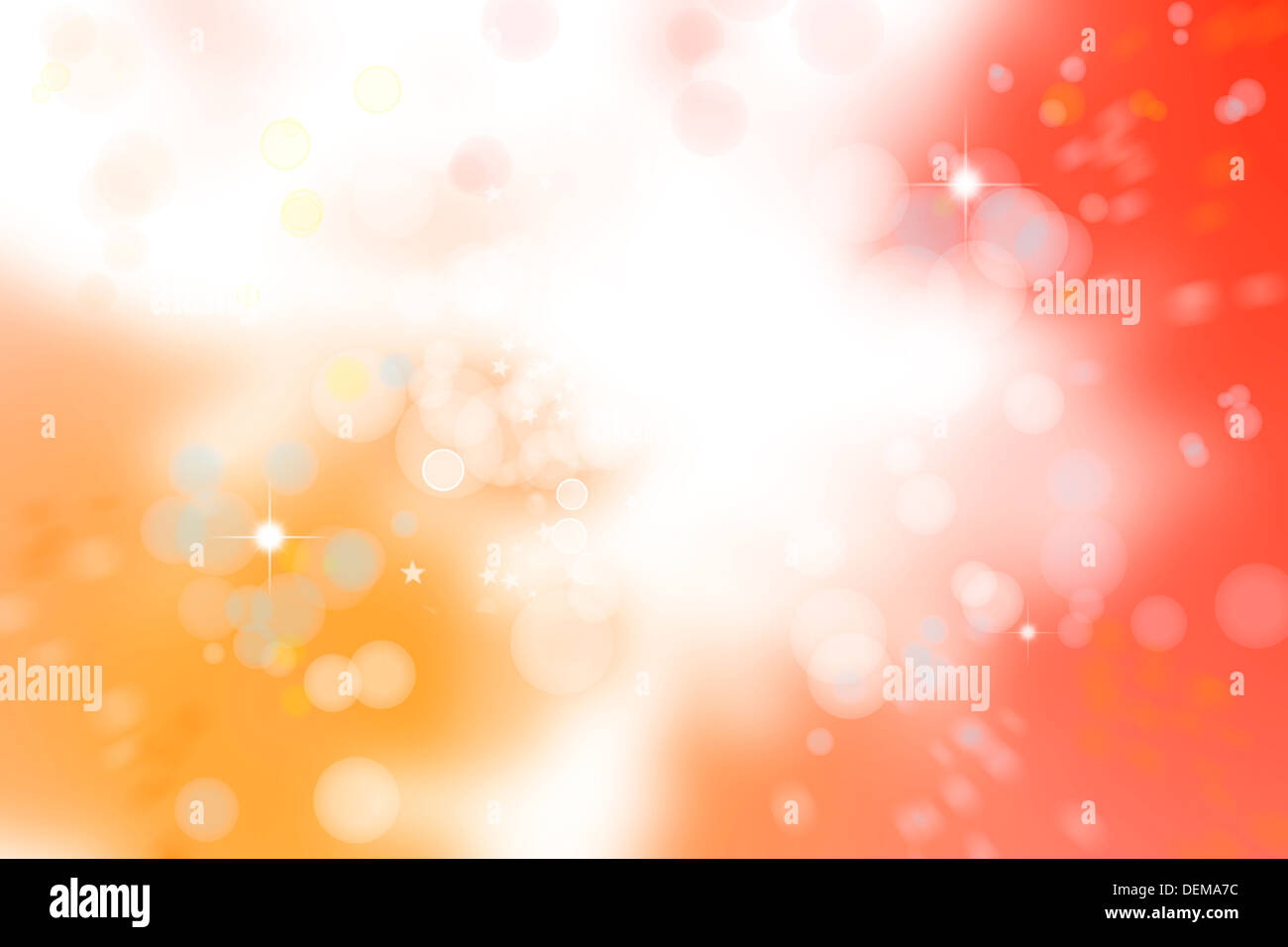 Kreise abstrakt orange rot Hintergrund Stockfoto