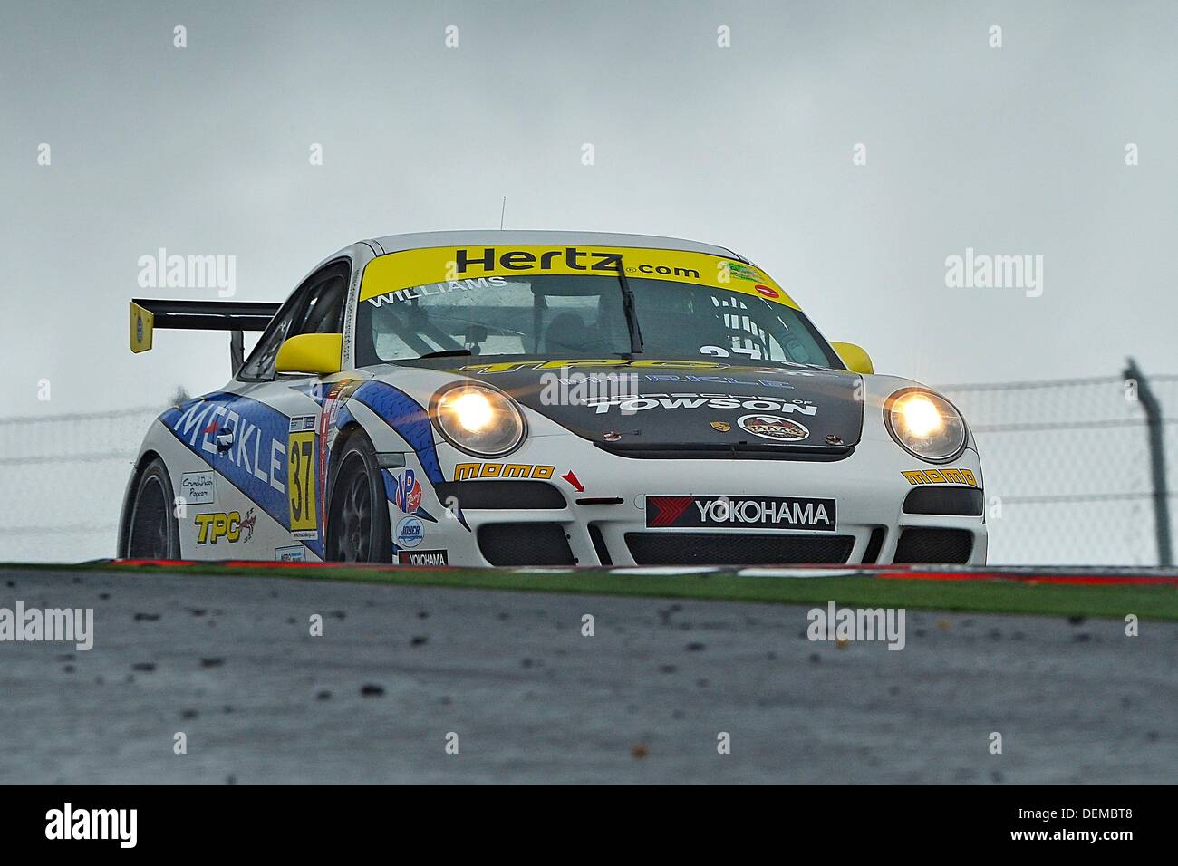 Austin, TX, USA. 20. September 2013. 20. September 2013. Craig Duerson / St. Petersburg, FL (M) der NGT Motorsport fahren Porsche 997 2012 während der IMSA GT3 Cup Challenge Rennen 1 am International Sports Car Wochenende, Circuit of the Americas in Austin, TX. Bildnachweis: Csm/Alamy Live-Nachrichten Stockfoto