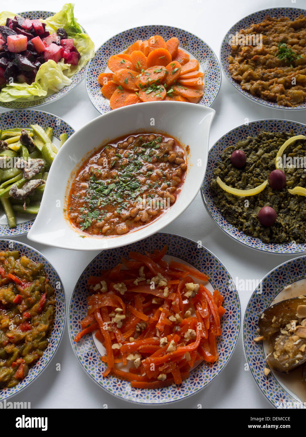 Marokkanisches Essen Stockfoto