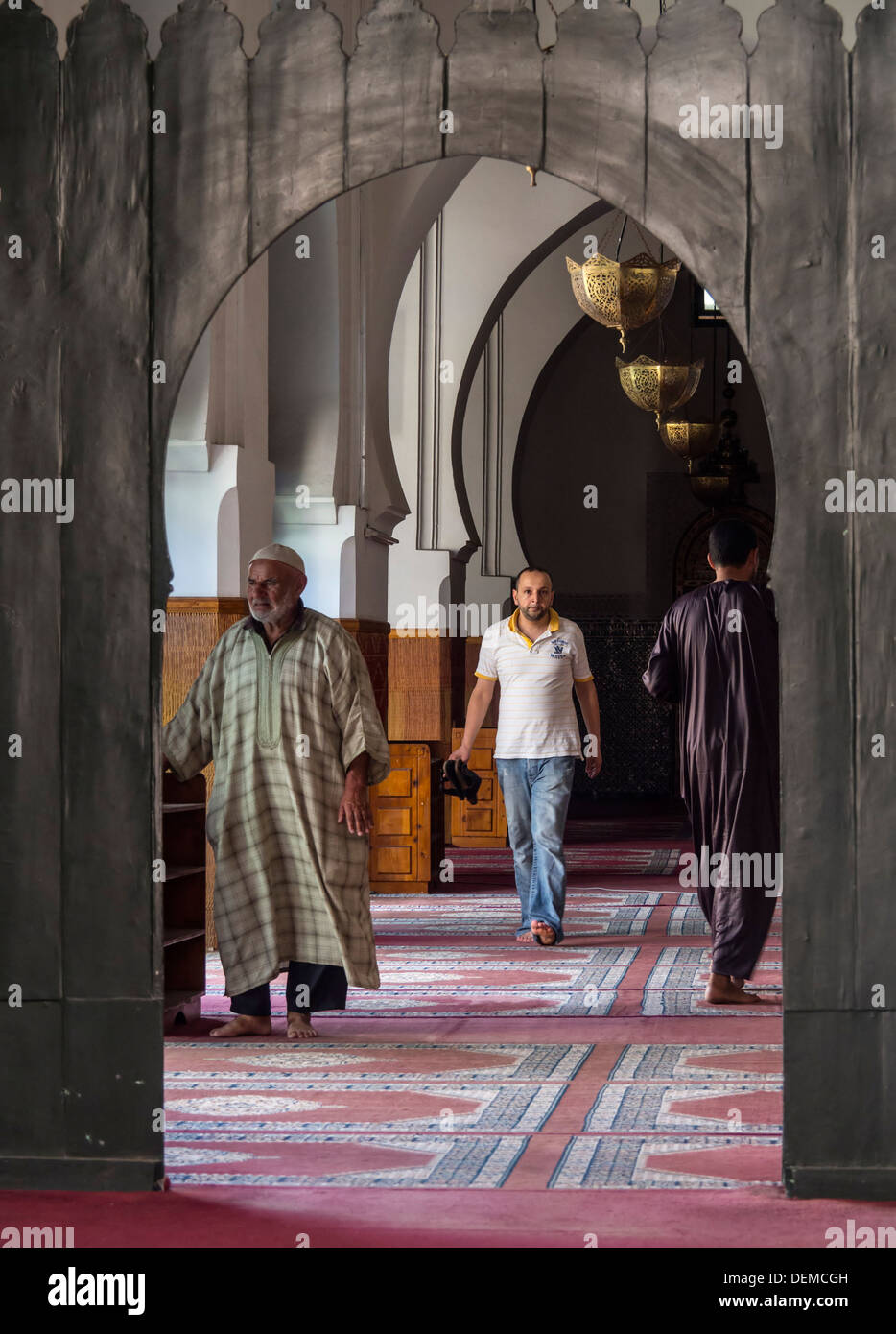 Große Moschee-Eingang in Tanger, Marokko Stockfoto