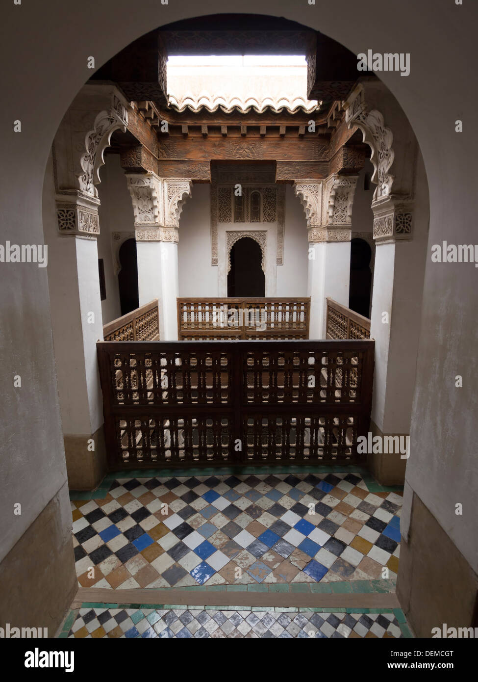 Ben Youssef Madrasa in Marrakesch, Marokko Stockfoto