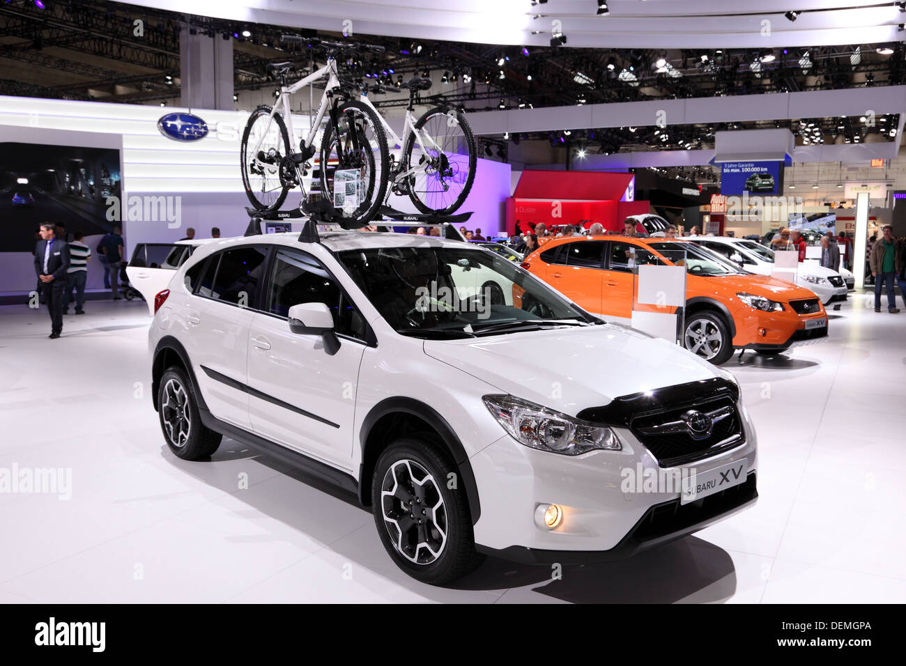 Subaru XV SUV auf der 65. IAA in Frankfurt am Main, Deutschland Stockfoto