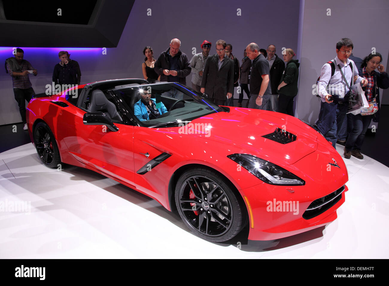 Chevrolet Corvette Cabriolet auf der 65. IAA in Frankfurt am Main, Deutschland Stockfoto