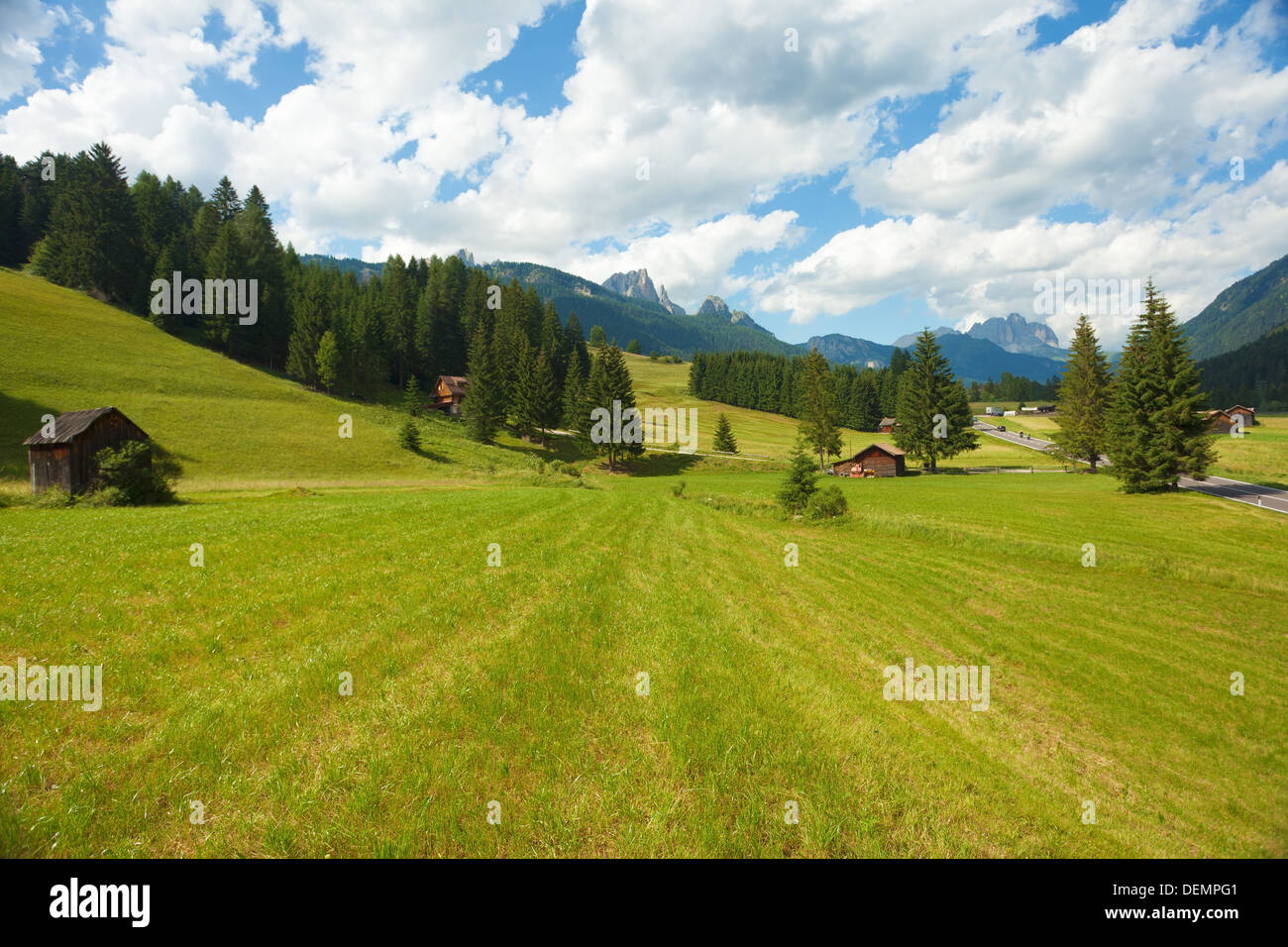 Ruhigen Berglandschaft im Trentino Italien Stockfoto