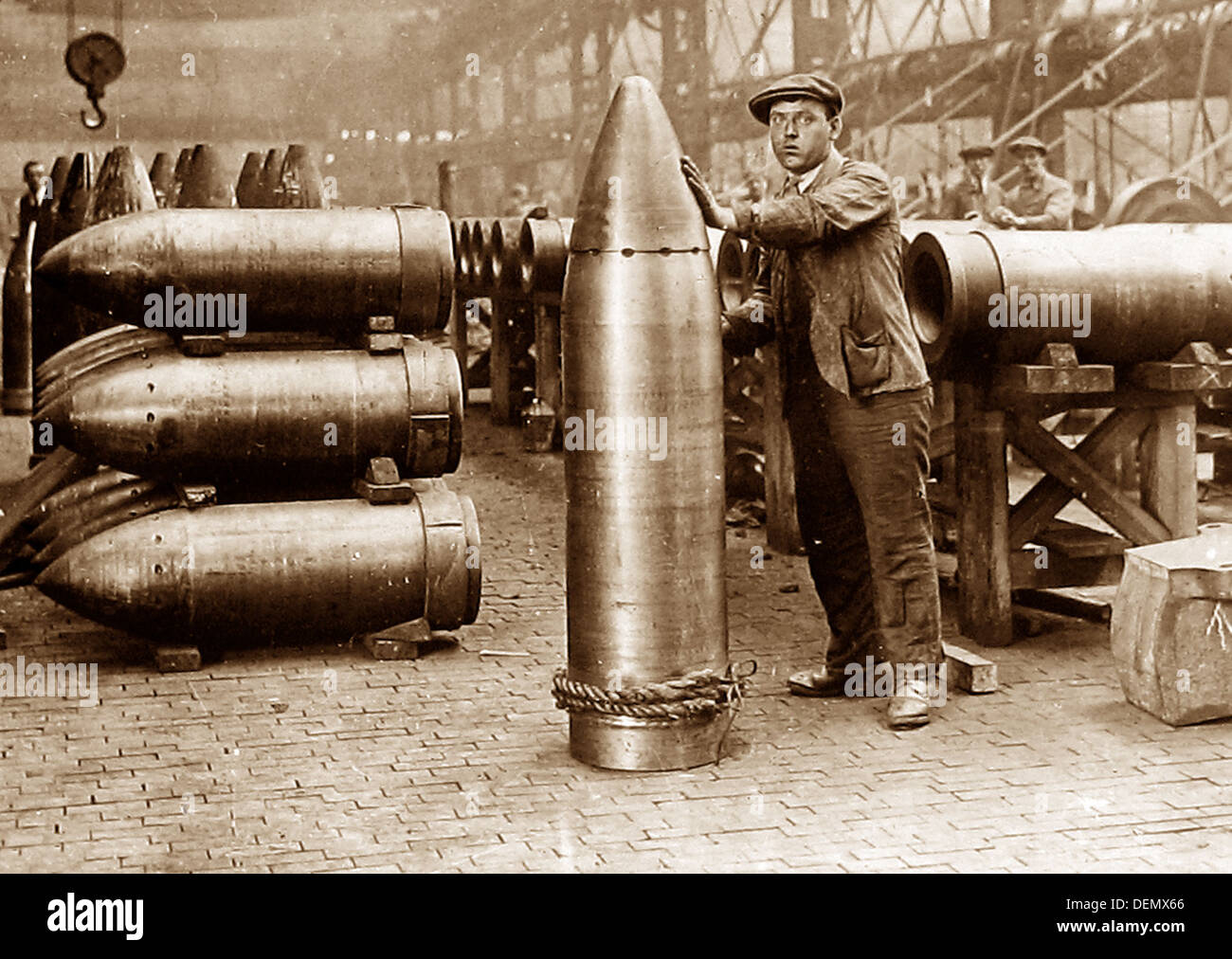 Britische Munitionsfabrik während WW1 Stockfoto